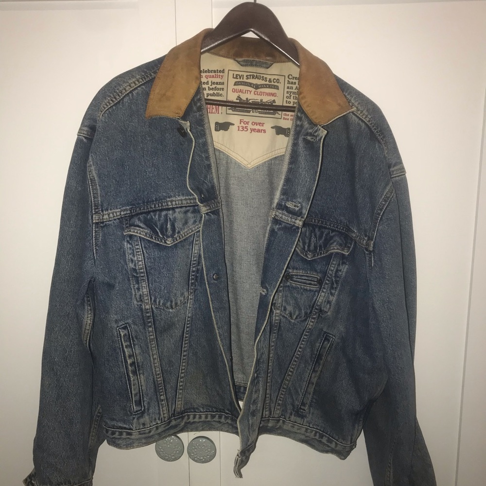 Levi’s Vintage Leather Collar Denim Jacket